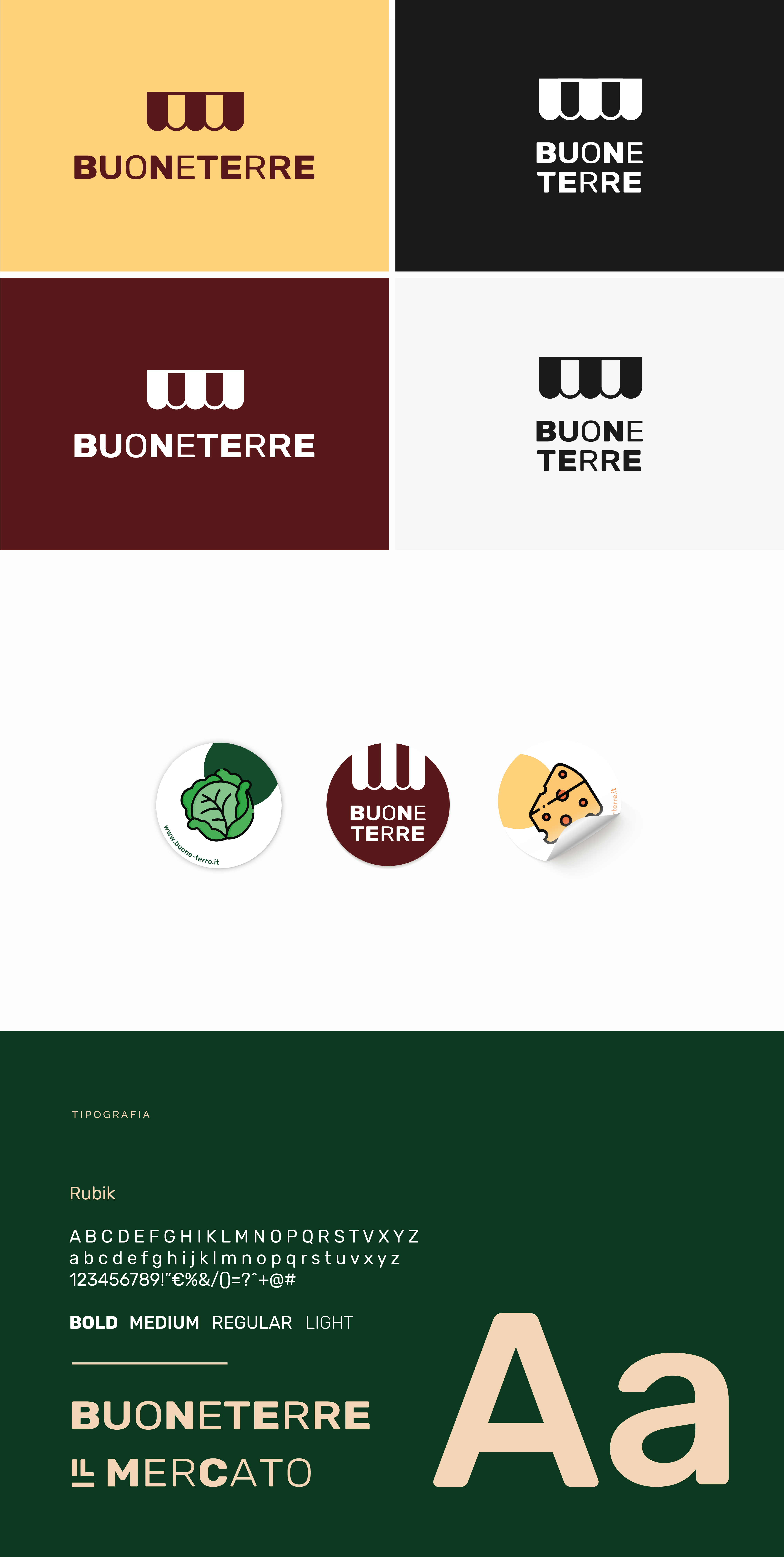 Brand identity per Buone Terre, Liguria