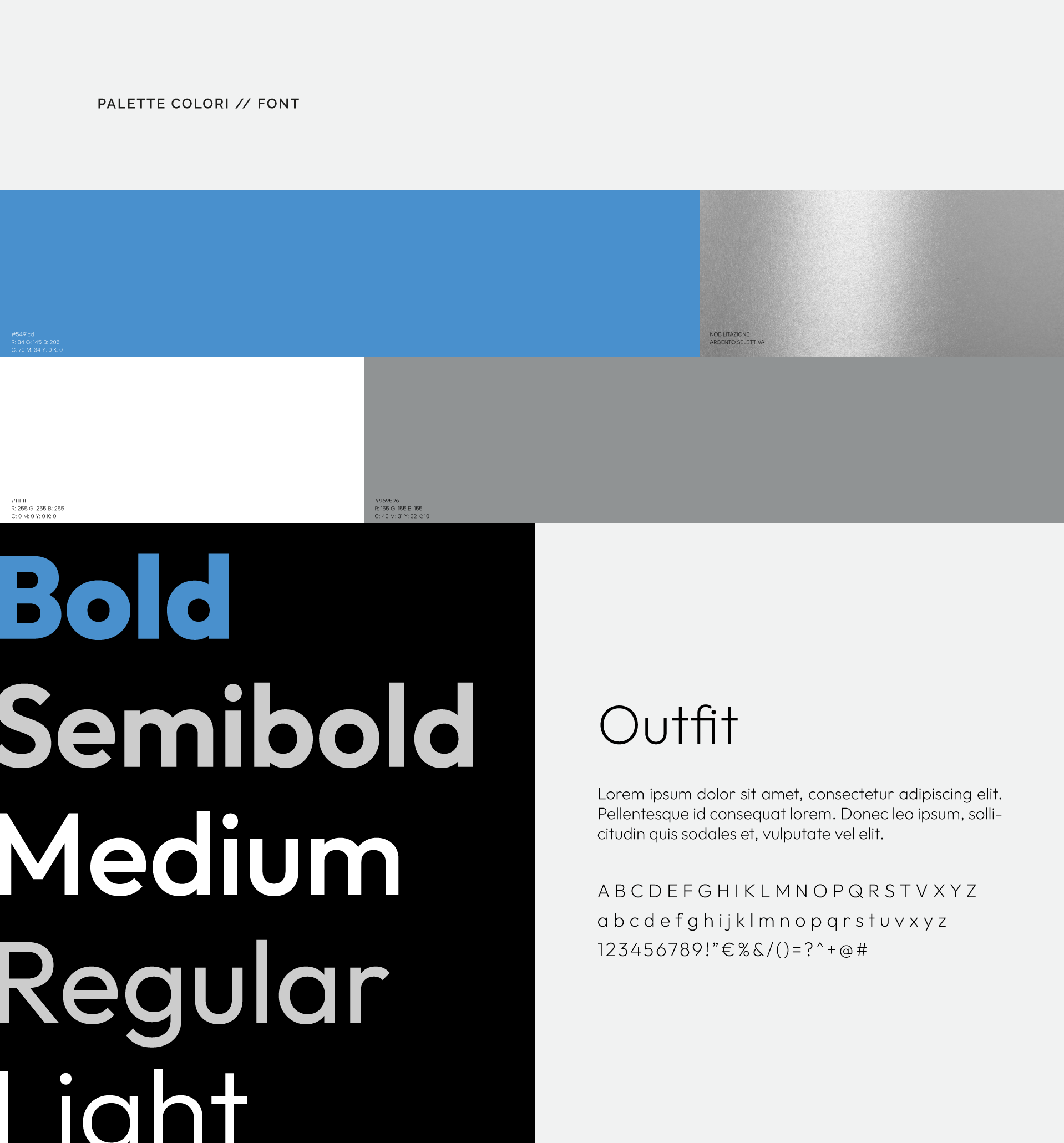 Altryd Marine - palette colori e font